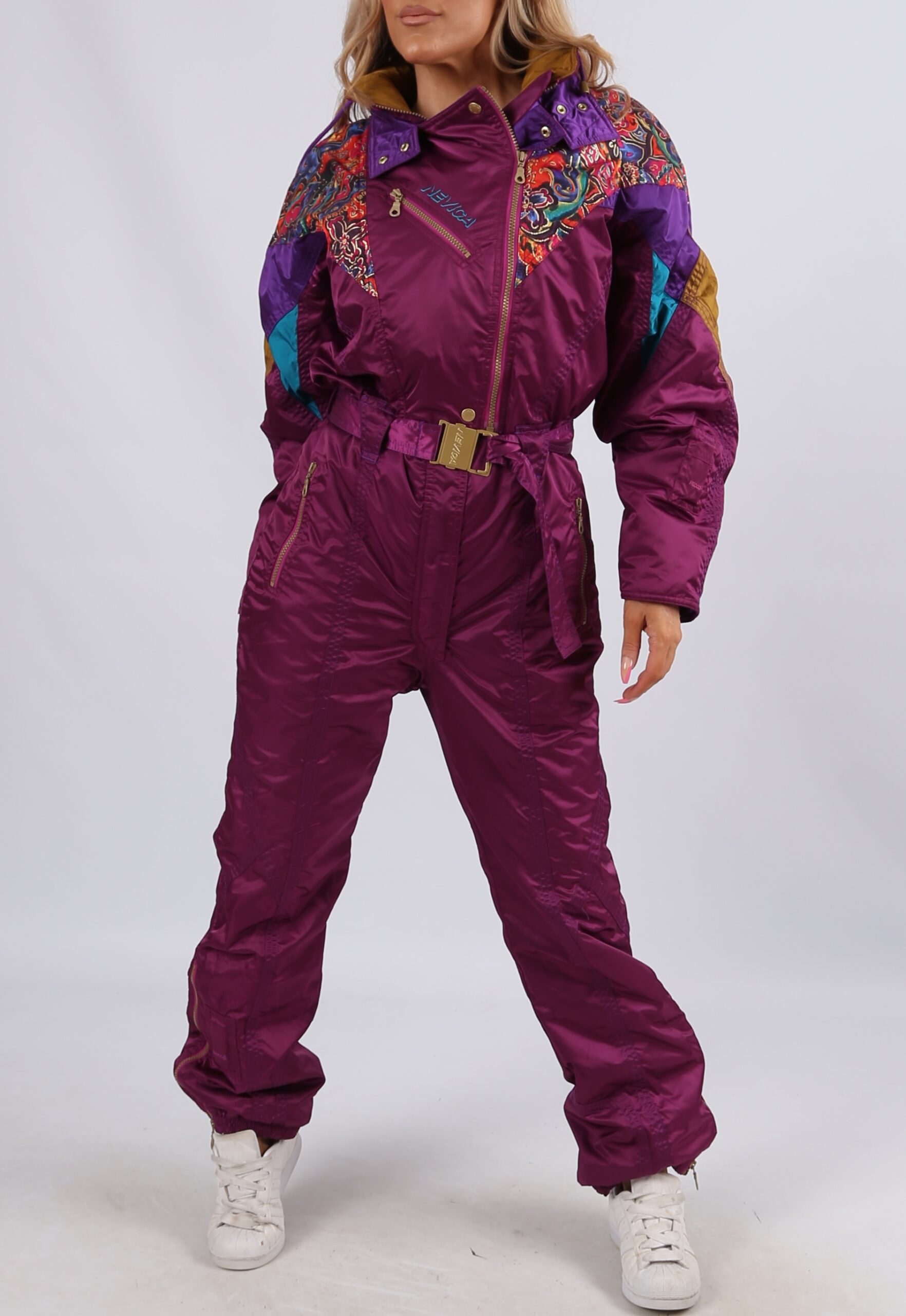 Vintage NEVICA Full Ski Suit 90’s UK 10 S (9BK) JoJo Ski