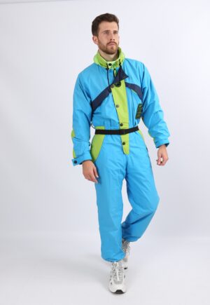 Vintage Ski Suit 90's BRUNIK UK M 40" Chest SHORT LENGTH (G5X)