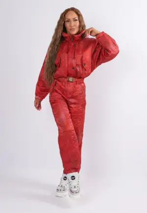 Vintage Ski Suit 80's BASIC UK 8 XS Short / Petite (3AG)