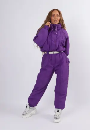 Vintage Ski Suit 80's Lightweight UK 12 - 14 M / L (3AP)