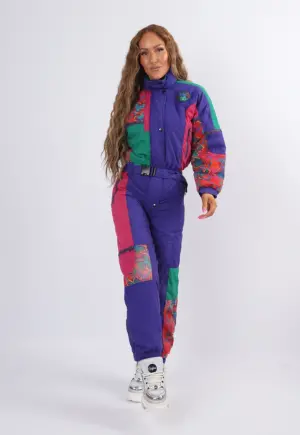 Vintage Ski Suit 80's UK 4 - 6 XXS Petite (31A)