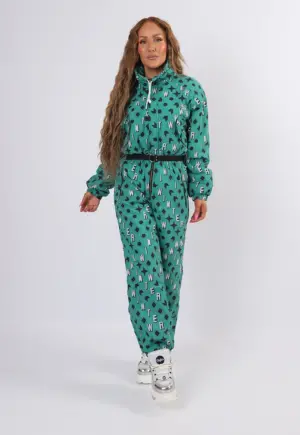 Vintage Ski Suit 80's CACAO UK 10 S Short Length (31N)
