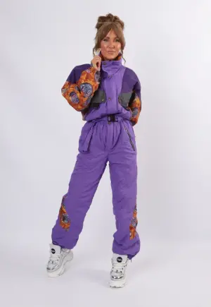 Vintage Ski Suit 90's POUDREUSE UK 10 - 12 S / M (RB3M)