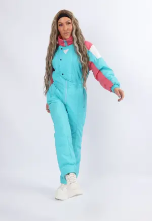 Vintage Ski Suit 80's SKI STREET Lightweight UK 6 - 8 XS Short / Petite (1FU)