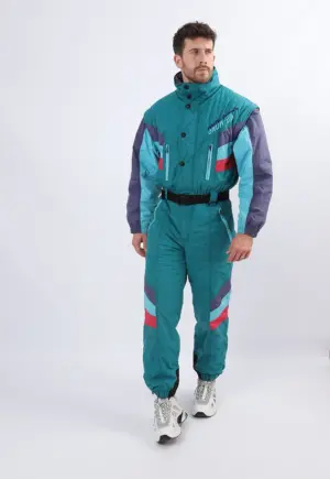 Vintage Ski Suit 90's DIADORA UK M 38" Short Length (94N)