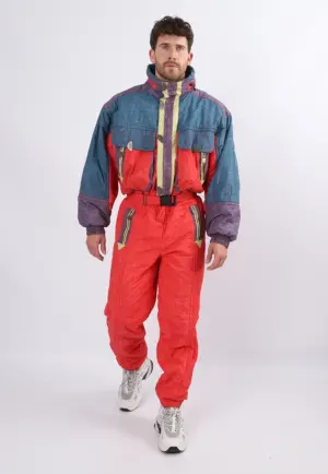 Vintage Ski Suit 90's NINETY EIGHT - PERALP UK M 40" (9EA)
