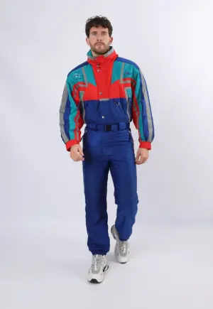 Vintage Ski Suit 90's FILA TEAM ITALIA UK Small 36"- 38" (1PG)