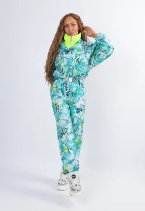 Vintage Ski Suit 80's UK 8 XS Short Length (3FF)
