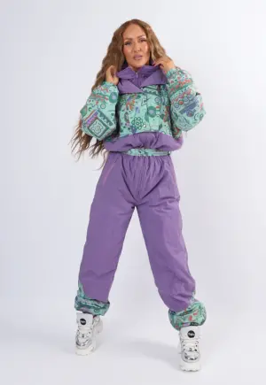 Vintage Ski Suit 80's UK 10 - 12 S / M Tall (3FG)