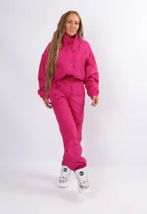 Vintage Ski Suit 80's POWDER GAMES UK 10 - 12 S / M (21D)