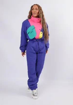 Vintage Ski Suit 80's RODEO UK 12 M Tall (22E)