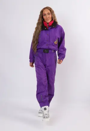 Vintage 2-Piece Ski Suit 80's BOGNER UK 10 - 12 S / M (2BA)