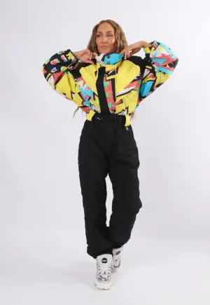Vintage Ski Suit 80's C.KEER UK 12 M (2BG)