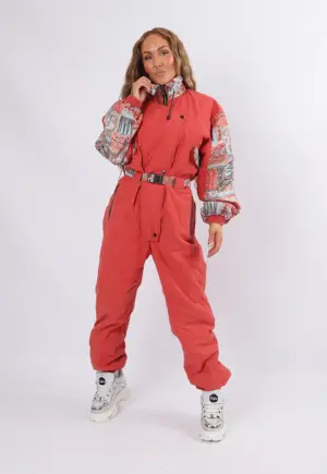 Vintage Ski Suit 80's THOUSAND HANDS UK 12 M (2BP)