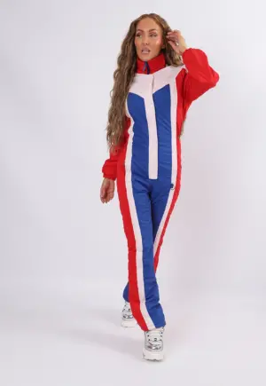 Vintage Ski Suit 70's UK 6 - 8 XS Short / Petite (2BS)