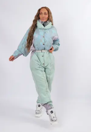 Vintage Ski Suit 80's UK 14 L Tall (27C)
