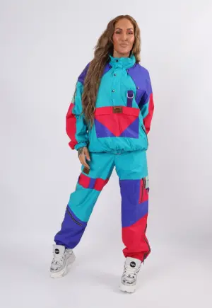 Vintage 2-Piece Ski & Snowboard Jacket & Pants 90's TIGARA UK 12 - 14 M / L (27P)