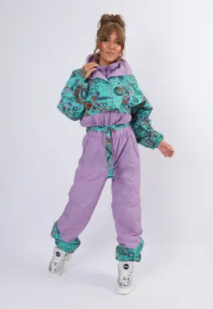 Vintage Ski Suit 80's UK 10 - 12 S / M Tall (23R)