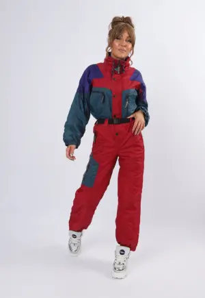 Vintage Ski Suit 90's AMERICAN UK 8 XS Short Length (23U)