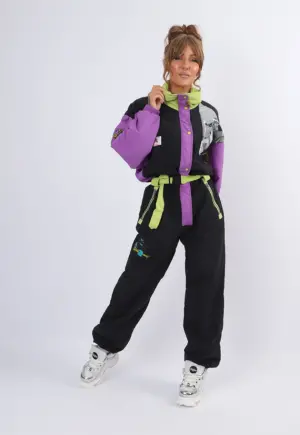 Vintage Ski Suit 80's GOLDEN TEAM UK 12 M Tall (23W)