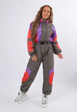 Vintage Ski Suit 80's UK 10 Short Length (24E)