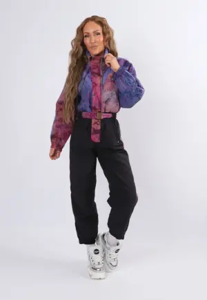 Vintage Ski Suit 80's PEARL PARI UK 8 - 10 XS / S Petite (24H)