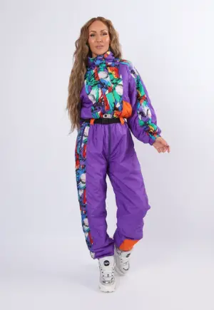 Vintage Ski Suit 80's UK 10 - 12 S / M (24I)