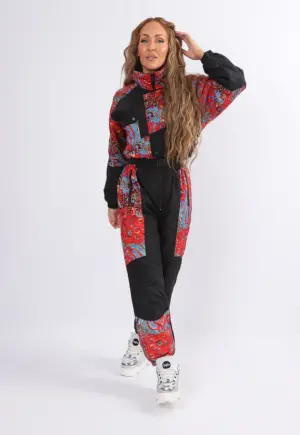 Vintage Ski Suit 90's Lightweight UK 10 S Short Length (24O)
