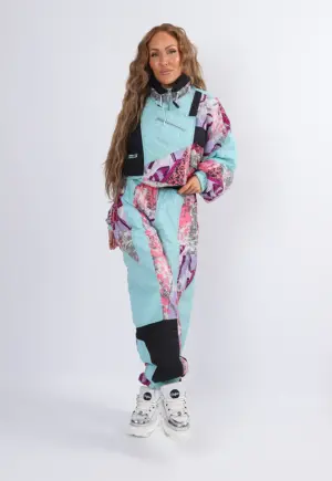 Vintage Ski Suit 80's HIGH SPEED UK 12 - 14 M / L (2DR)