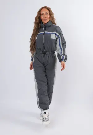 Vintage Ski Suit 90's CREDIT FA UK 10 S Short / Petite (2DU)