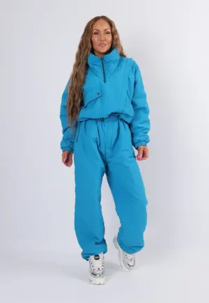 Vintage Ski Suit 80's BLUE SEVEN UK 14 L Tall (25S)