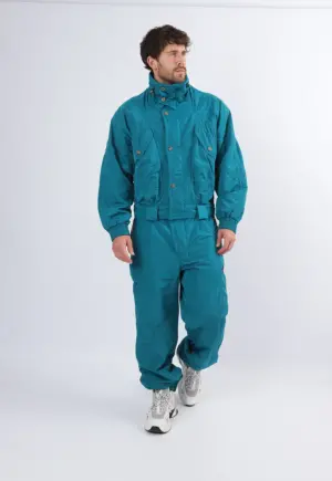 Vintage 2-Piece Ski Suit 90's SPORT COMPANY UK Large XL 44" (1VN)