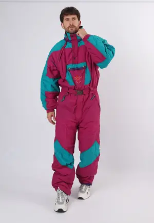 Vintage Ski Suit 90's SKIPOLES UK XL XXL 46" Tall (1CP)