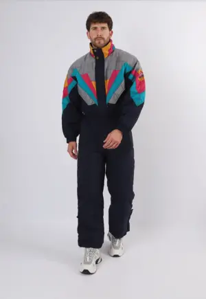 Vintage Ski Suit 90's LETS JET UK Medium 40" (1CR)