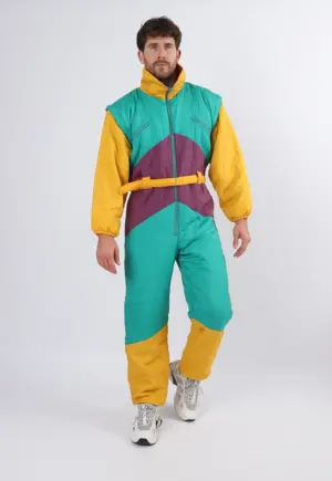 Vintage Ski Suit 80's CETEX et CIE UK Medium 40" made in France (1HQ)
