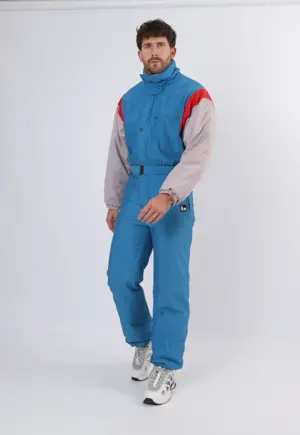 Vintage Ski Suit 80's UK XS 34" 36" Made in Italy (1MH)