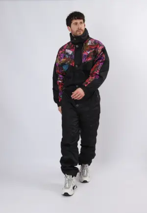 Vintage Ski Suit 90's NEW LINE UK Large 42" 44" TALL (15Z)
