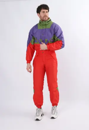 Vintage Ski Suit 90's KRISS UK XS 34" 36" short length (1EV)