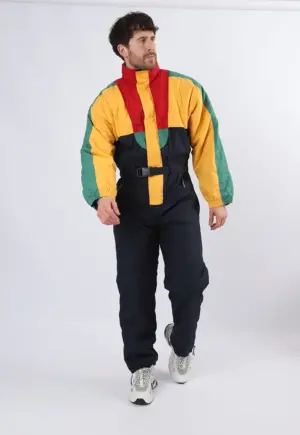 Vintage Ski Suit 90's NERO UK Large 42" 44" (1JZ)