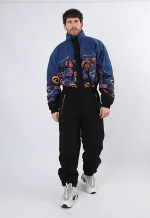 Vintage Ski Suit 90's QUIT UK XL 44" 46" (1TH)