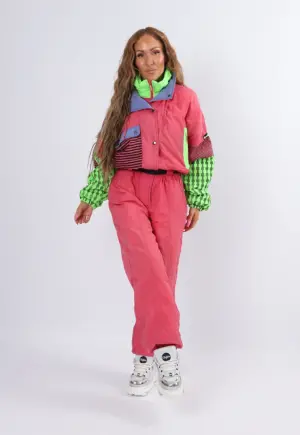 Vintage Ski Suit 80's SPORTINO UK 12- 14 M / L (2JF)