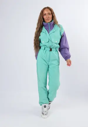 Vintage Ski Suit 80's UK 8 - 10 XS / S (2JH)