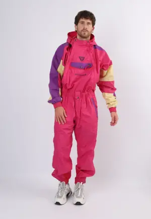 Vintage Ski Suit 90's lightweight Degre 7 UK XL 44" 46" (1BG)