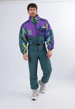 Vintage Ski Suit 90's NINETY EIGHT PERALP UK M 40" made in italy (14A)