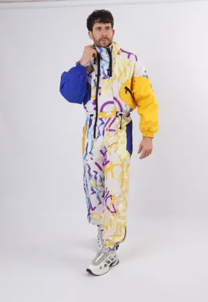 Vintage Ski Suit 90's LES3 Small 36" 38" (1DK)