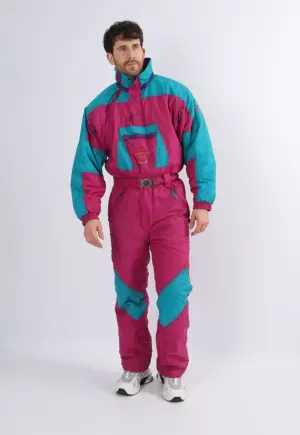Vintage Ski Suit 90's SKIPOLES UK Medium Large 42" (1NO)
