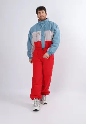 Vintage Ski Suit 90's GOLDEN TEAM UK Medium 40" Tall Made in Italy (1NR)