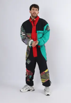 Vintage Ski Suit 90's SORRY UK Medium Large 42" Made in Italy (1NZ)