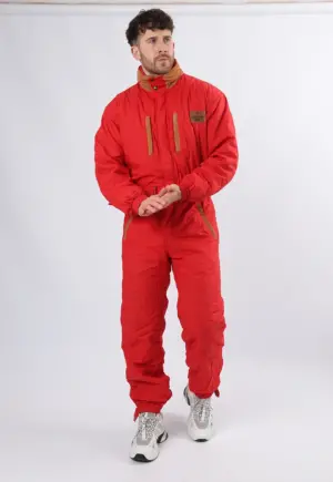 Vintage Ski Suit 90's TRUSSARDI UK Medium 38" 40" Made in Italy (21D)