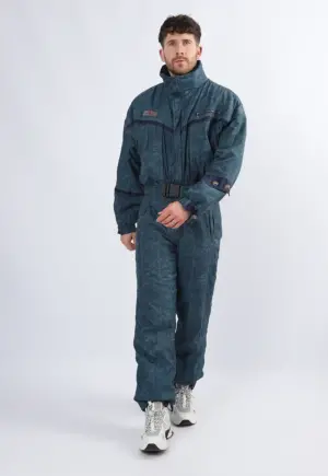 Vintage Ski Suit 90's ATTENTION UK XXXL 48" 50" (21F)